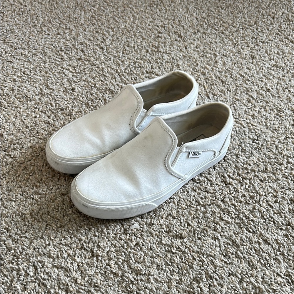 White Vans - Women’s 6.5